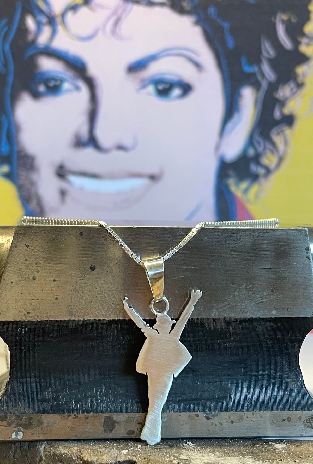 Michael Jackson Pendant in Sterling Silver (925)