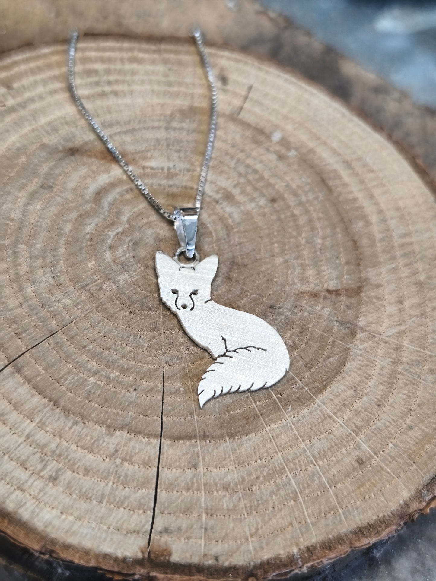 Fox Pendant Sterling Silver