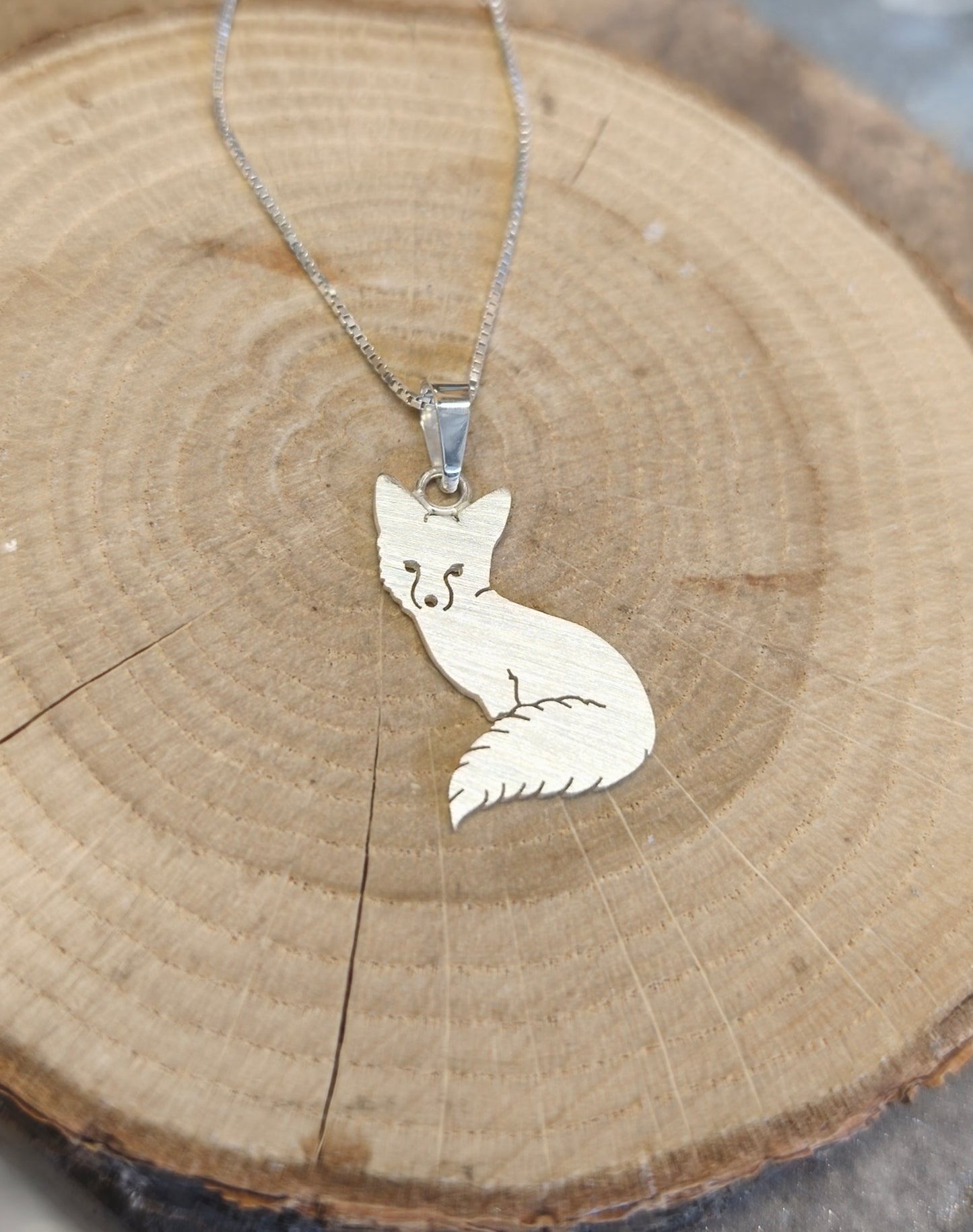 Fox Pendant Sterling Silver