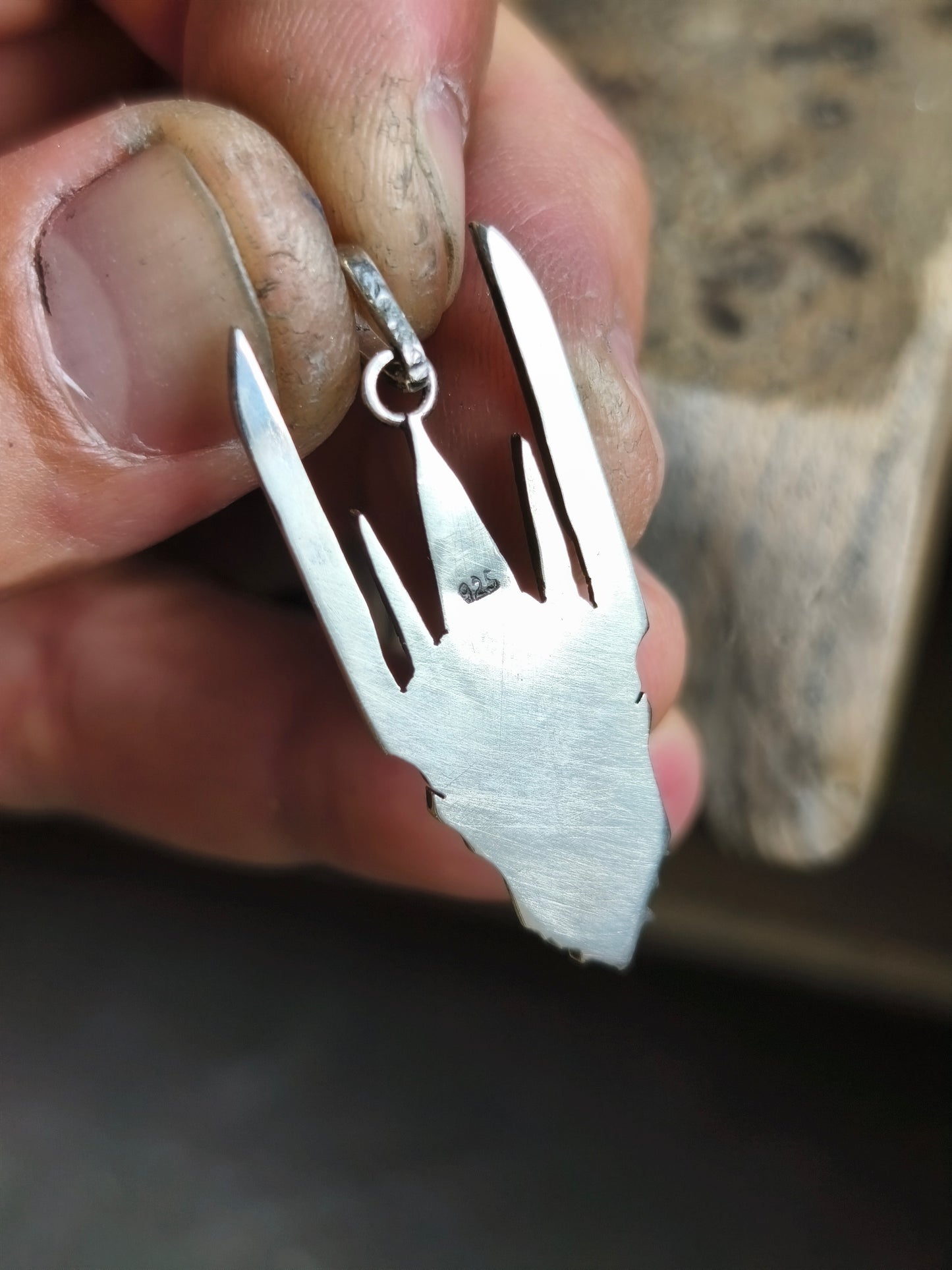 Pendant Sauron Lord of The Rings. Sterling Silver.