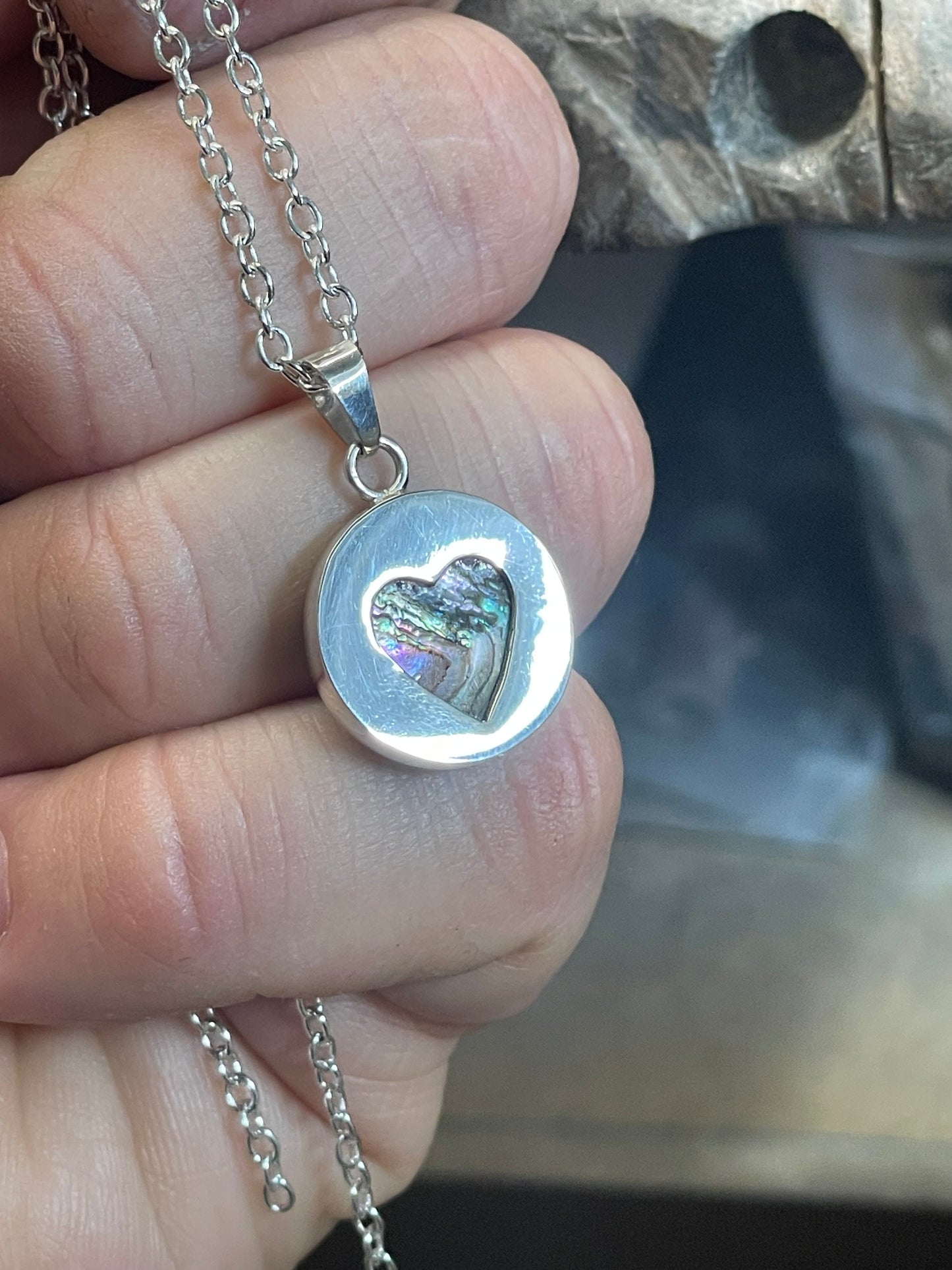 Pendant Nacre (abalone) in Sterling Silver
