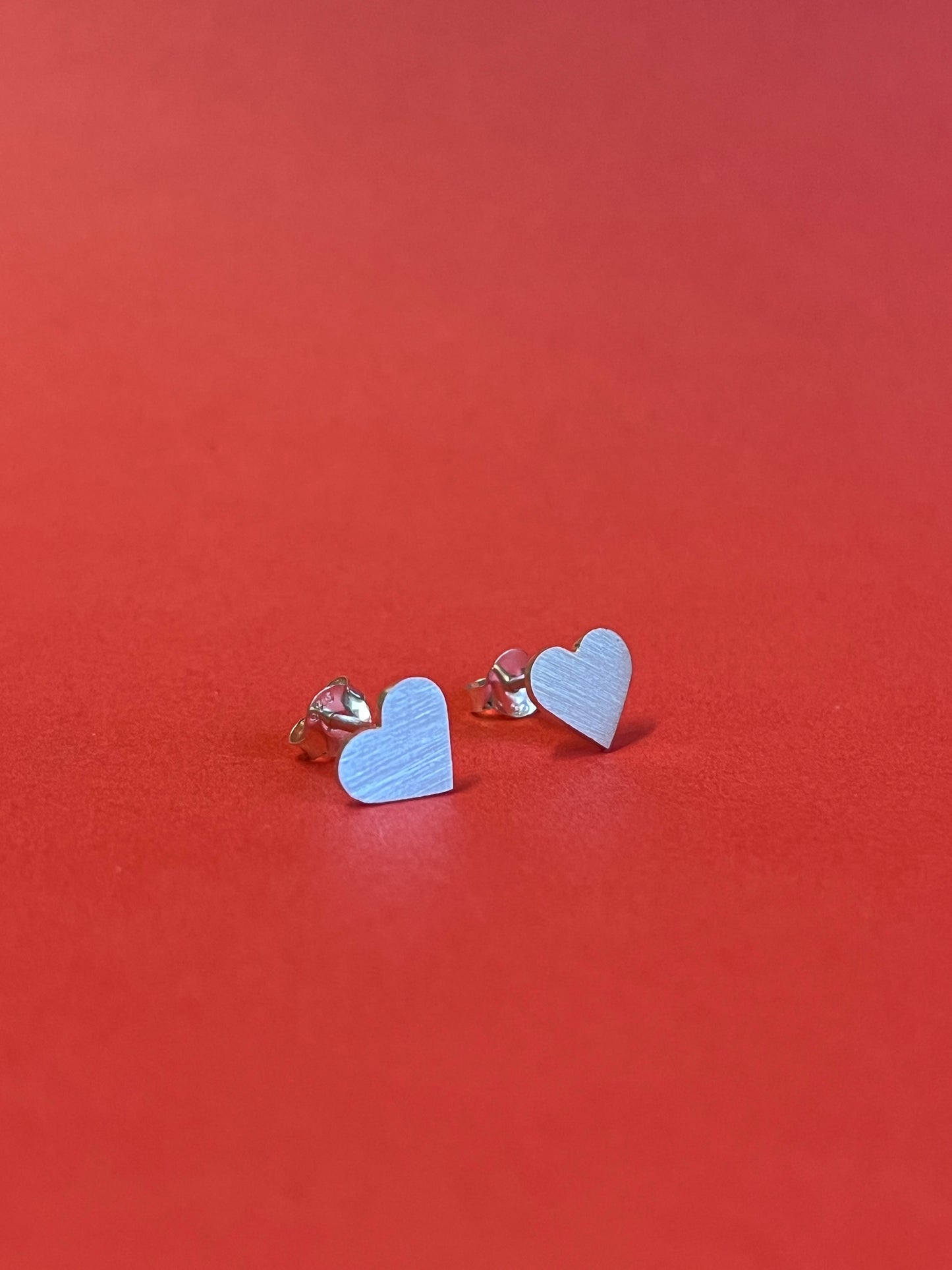 Heart Earrings. Sterling Silver (925)