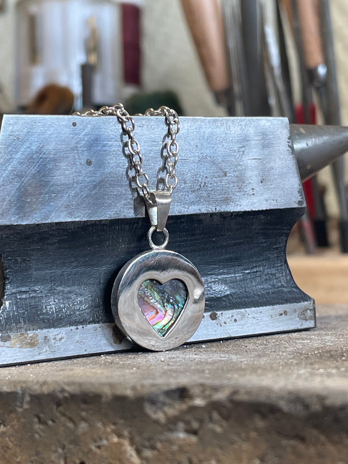 Pendant Nacre (abalone) in Sterling Silver
