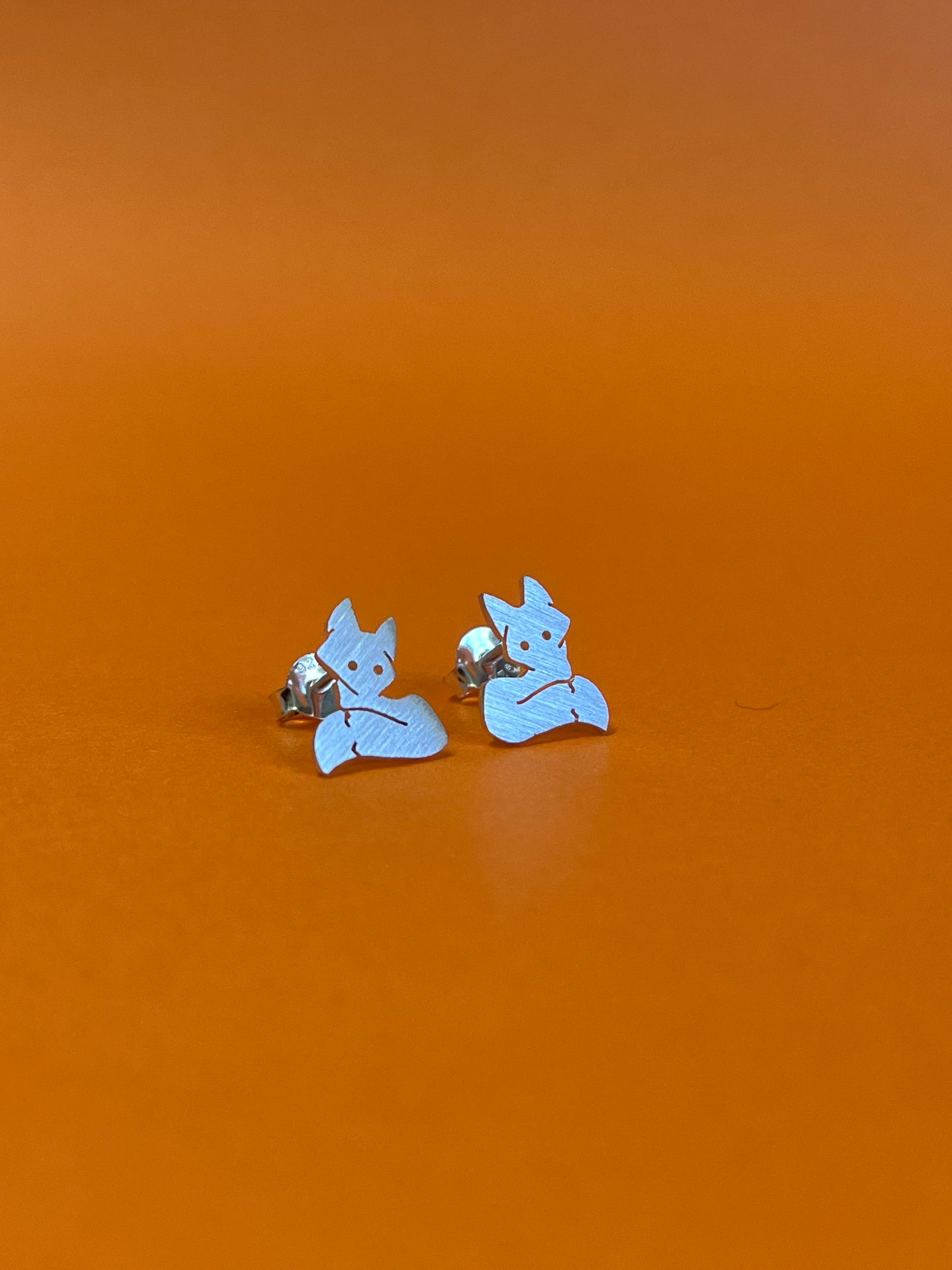 Earrings Fox Sterling Silver (925)