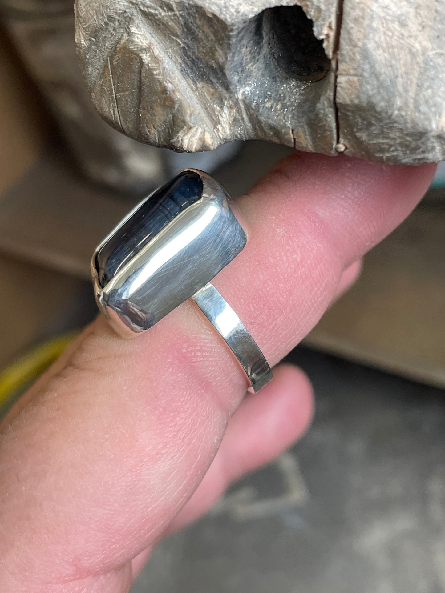 Ring Falcon’s Eye in Sterling Silver