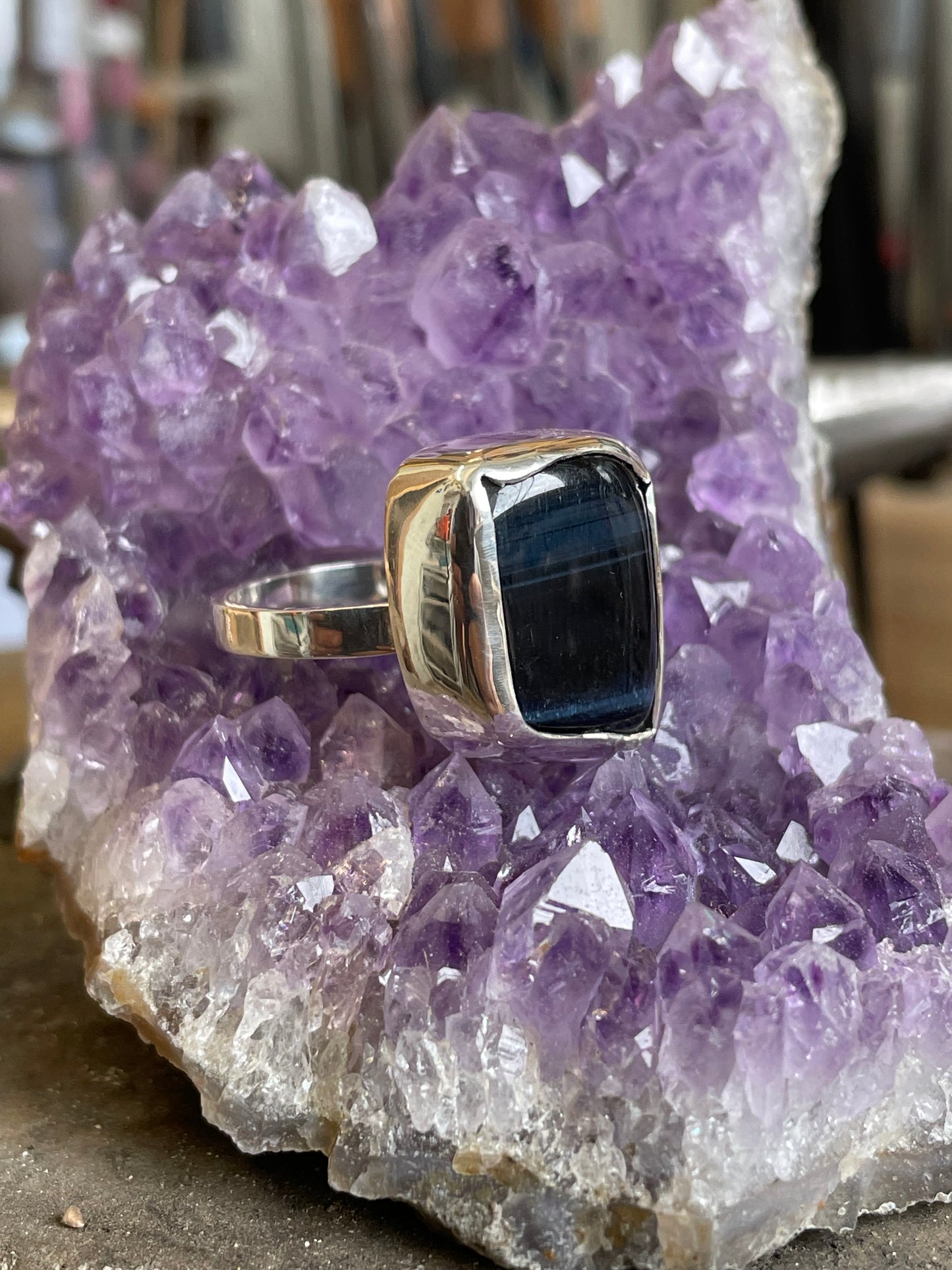 Ring Falcon’s Eye in Sterling Silver
