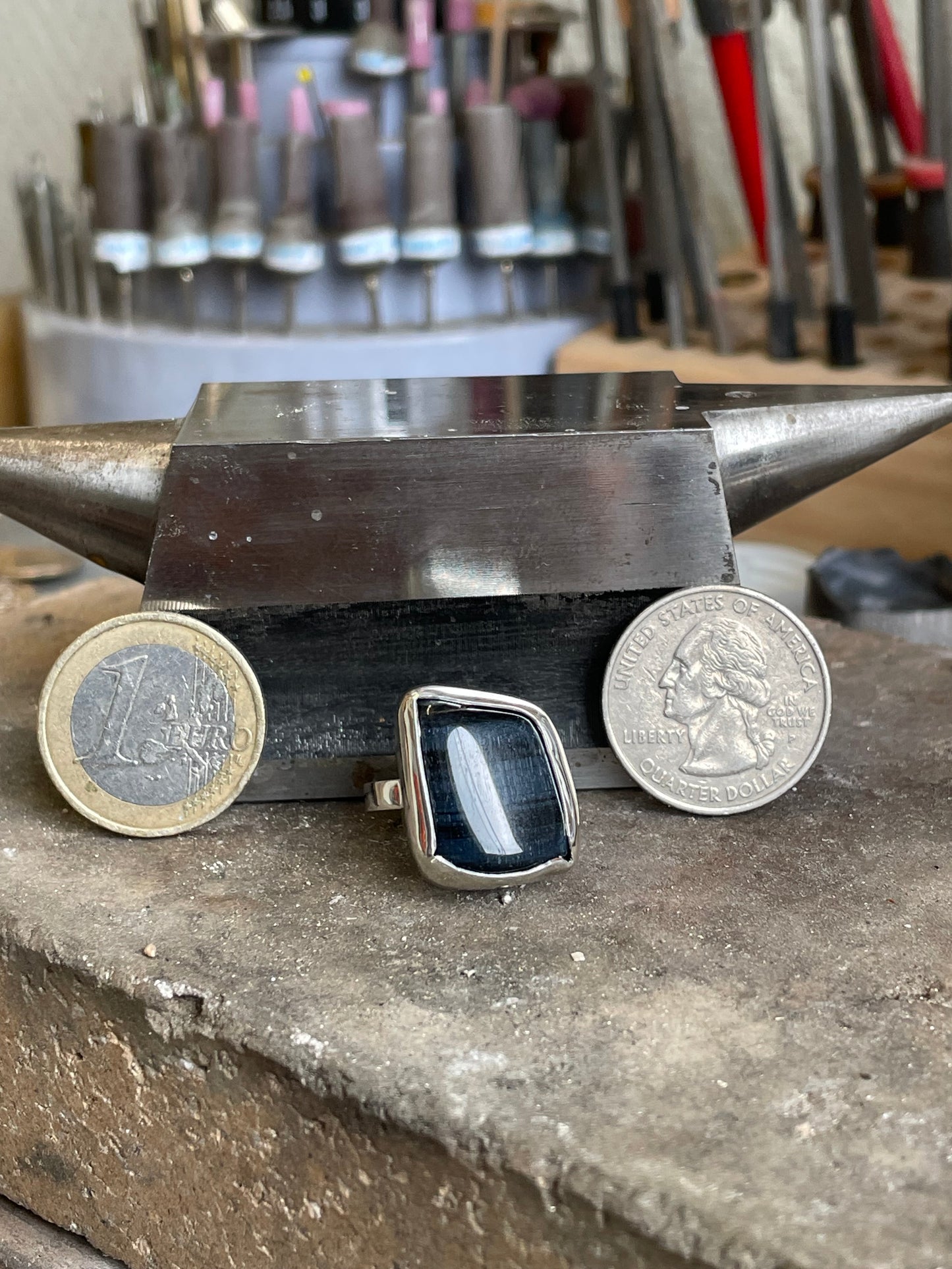 Ring Falcon’s Eye in Sterling Silver