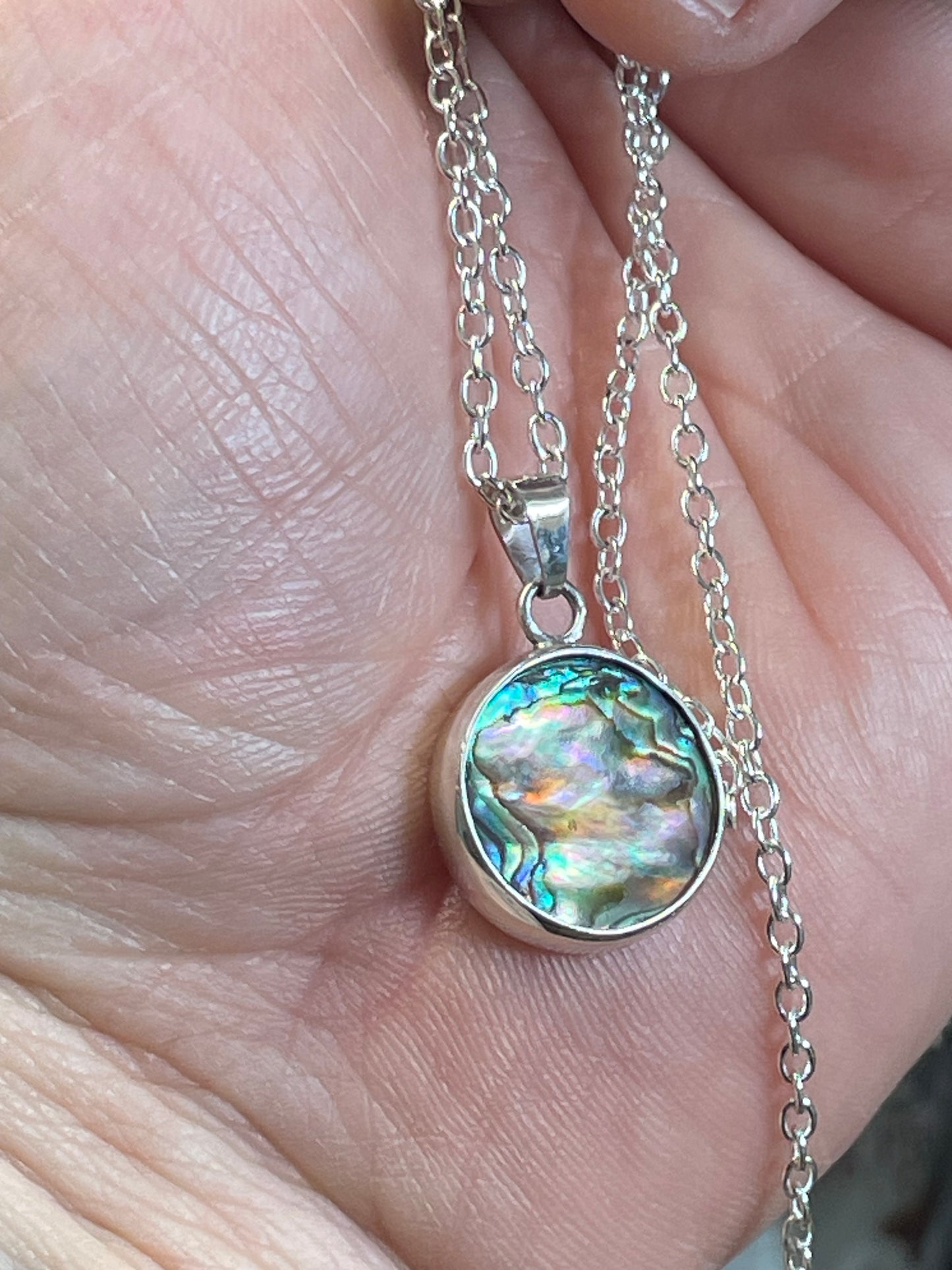 Pendant Nacre (abalone) in Sterling Silver