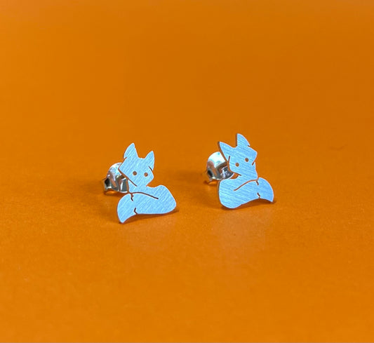 Earrings Fox Sterling Silver (925)