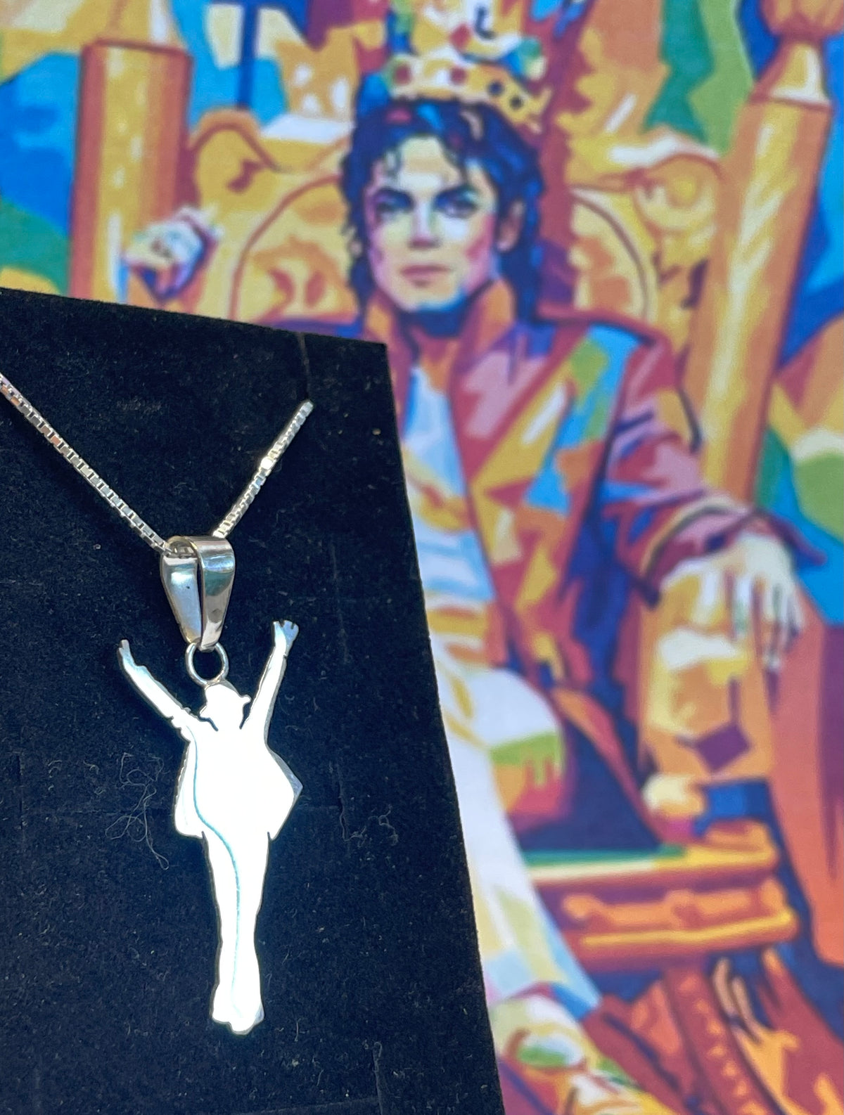 Michael Jackson Pendant in Sterling Silver (925)