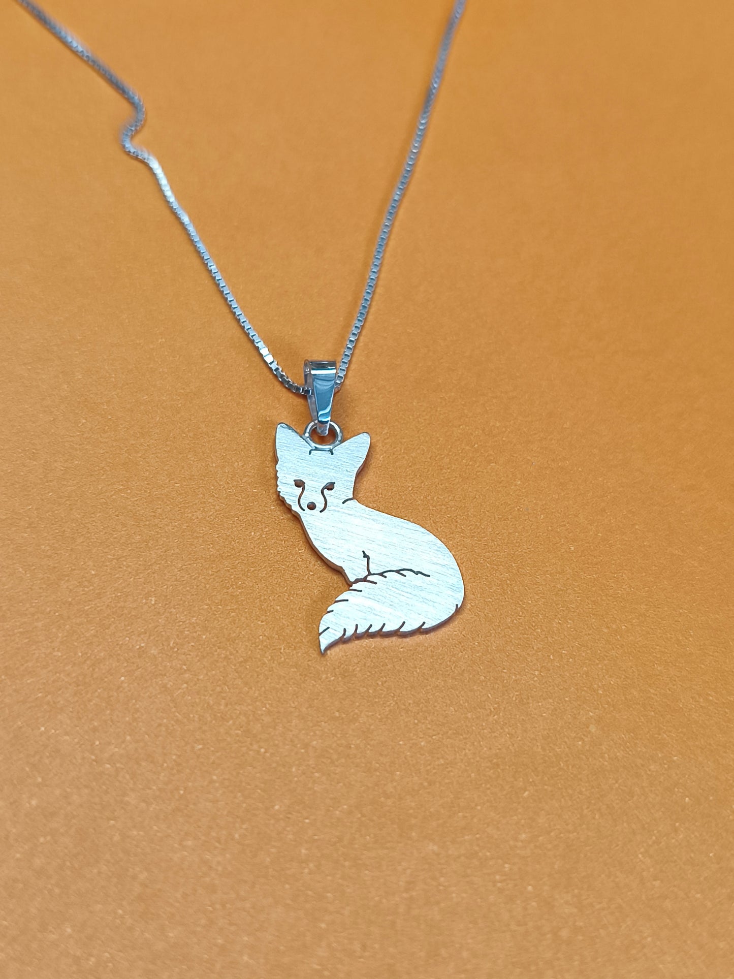 Fox Pendant Sterling Silver