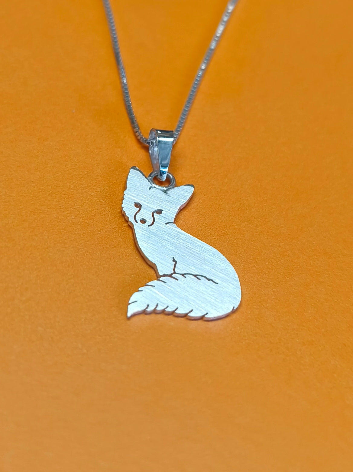 Fox Pendant Sterling Silver