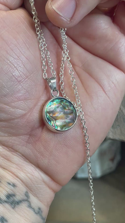 Pendant Nacre (abalone) in Sterling Silver