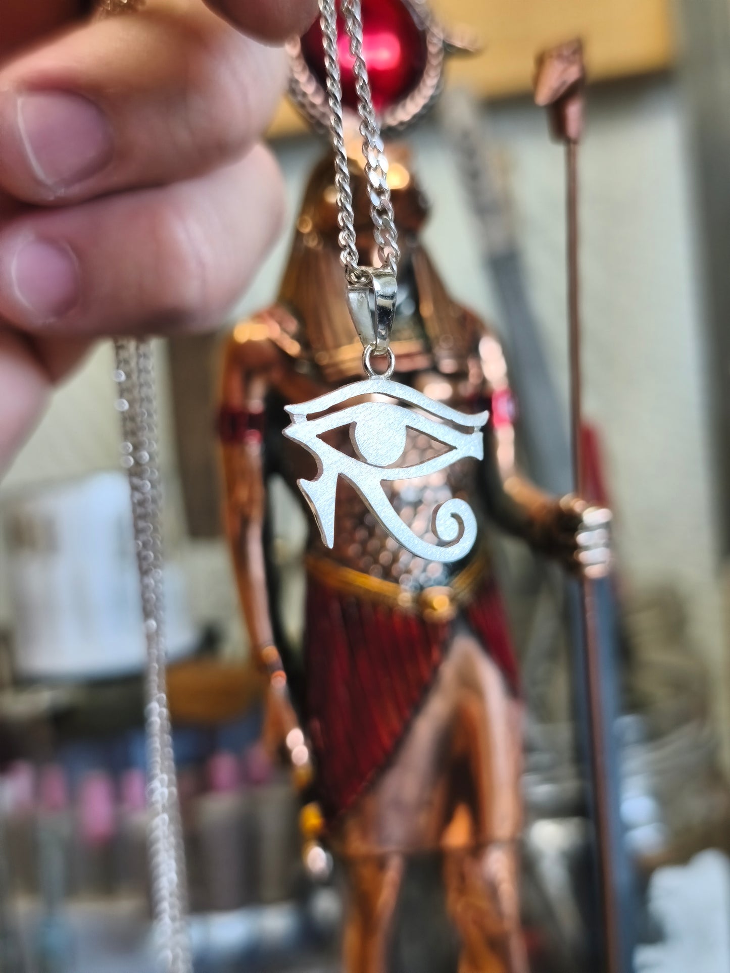 Pendant Eye of Hórus. Sterling Silver.