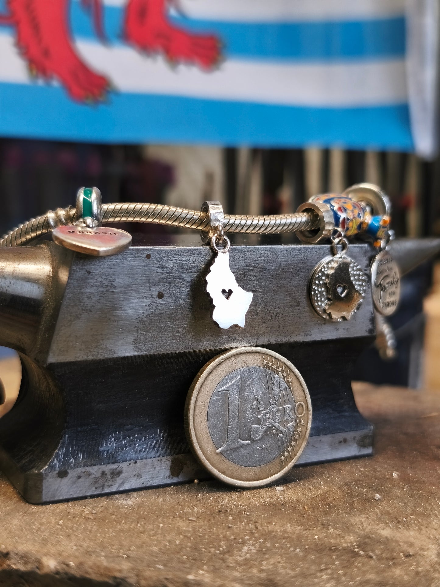 Charm Luxembourg. Sterling Silver.