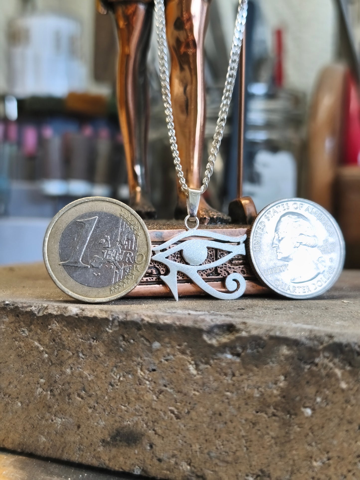 Pendant Eye of Hórus. Sterling Silver.