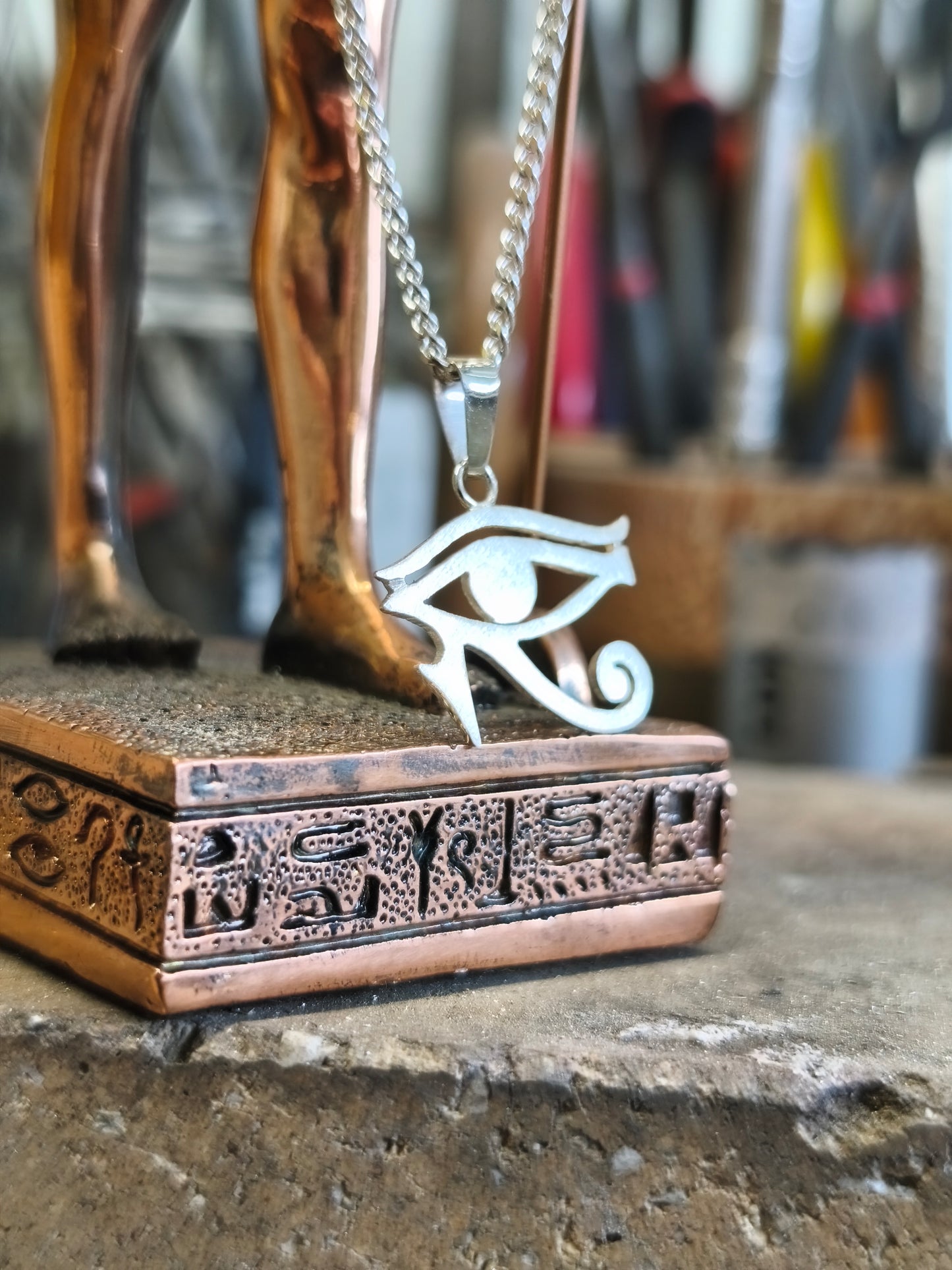 Pendant Eye of Hórus. Sterling Silver.