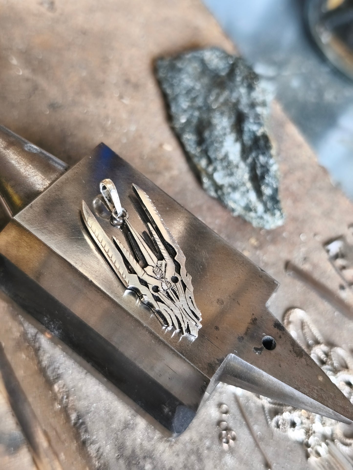 Pendant Sauron Lord of The Rings. Sterling Silver.