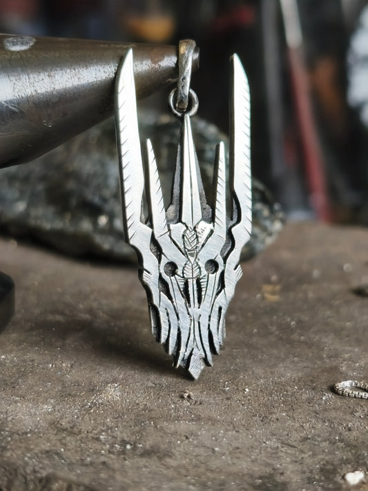 Pendant Sauron Lord of The Rings. Sterling Silver.